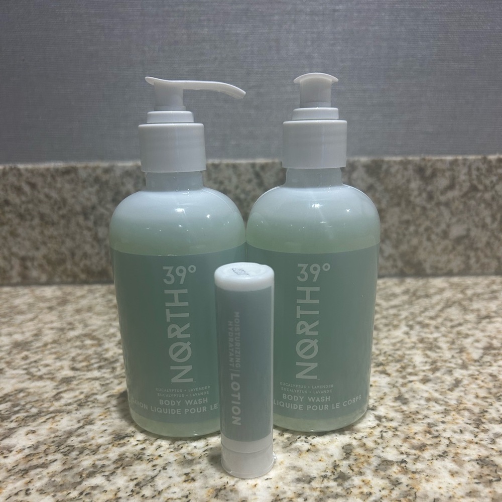 39 Degrees North Body Wash Eucalyptus Lavender Moisturizing 8.5 Fl Oz Bottle NIB